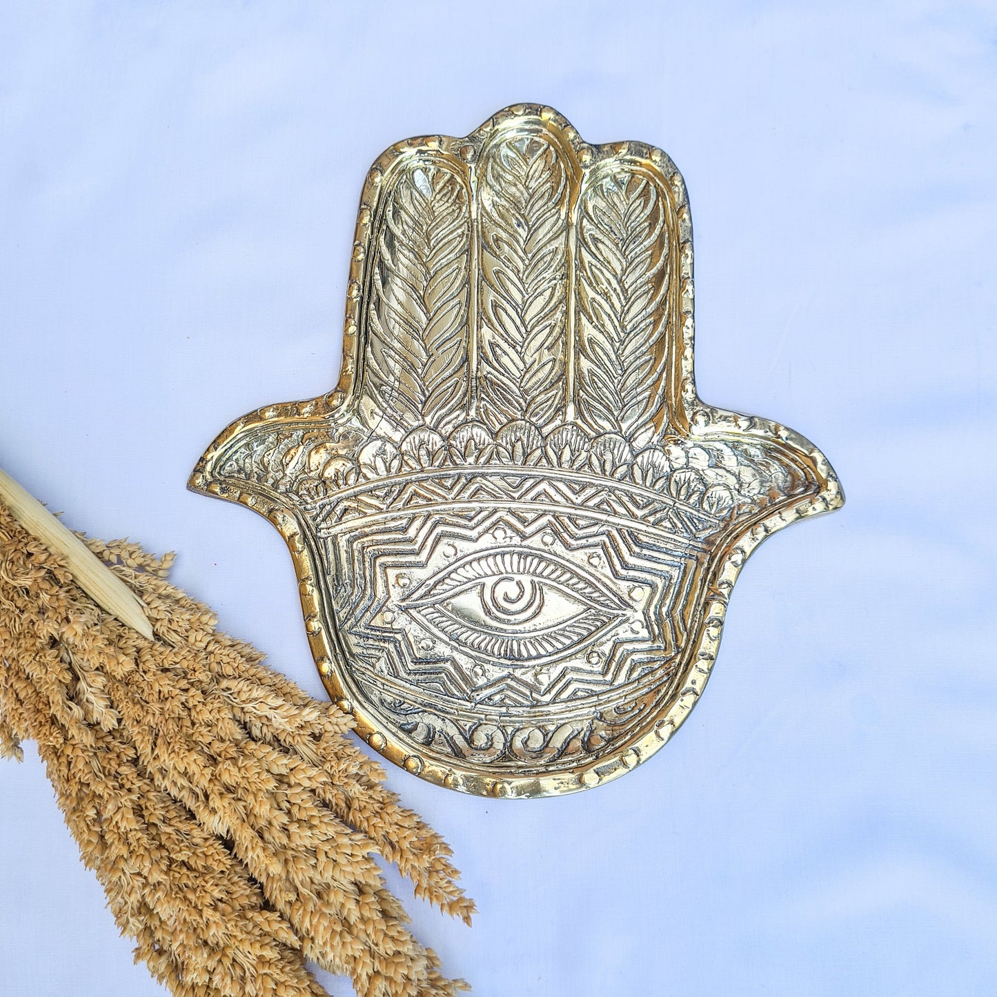 Soap dish hand brass | jewelry dish | trinket dish | jewelry holder | soap holder | third eye | Palmistry Hand Charm | ring holder dish
