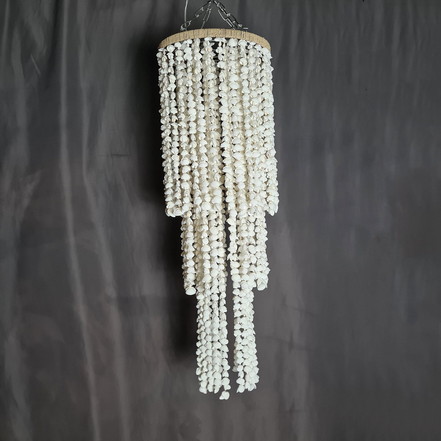 Shell lampshade pendant chandelier lamp boho decor seashells decoration lighting