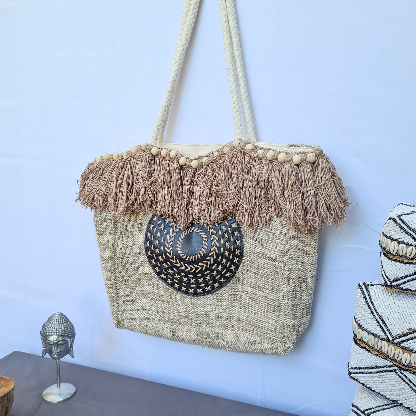 Linen wicker bag bali summer beach bag handbag shoulder bag hand basket woven bag purse case pouch satchel sac agel seagrass macrame