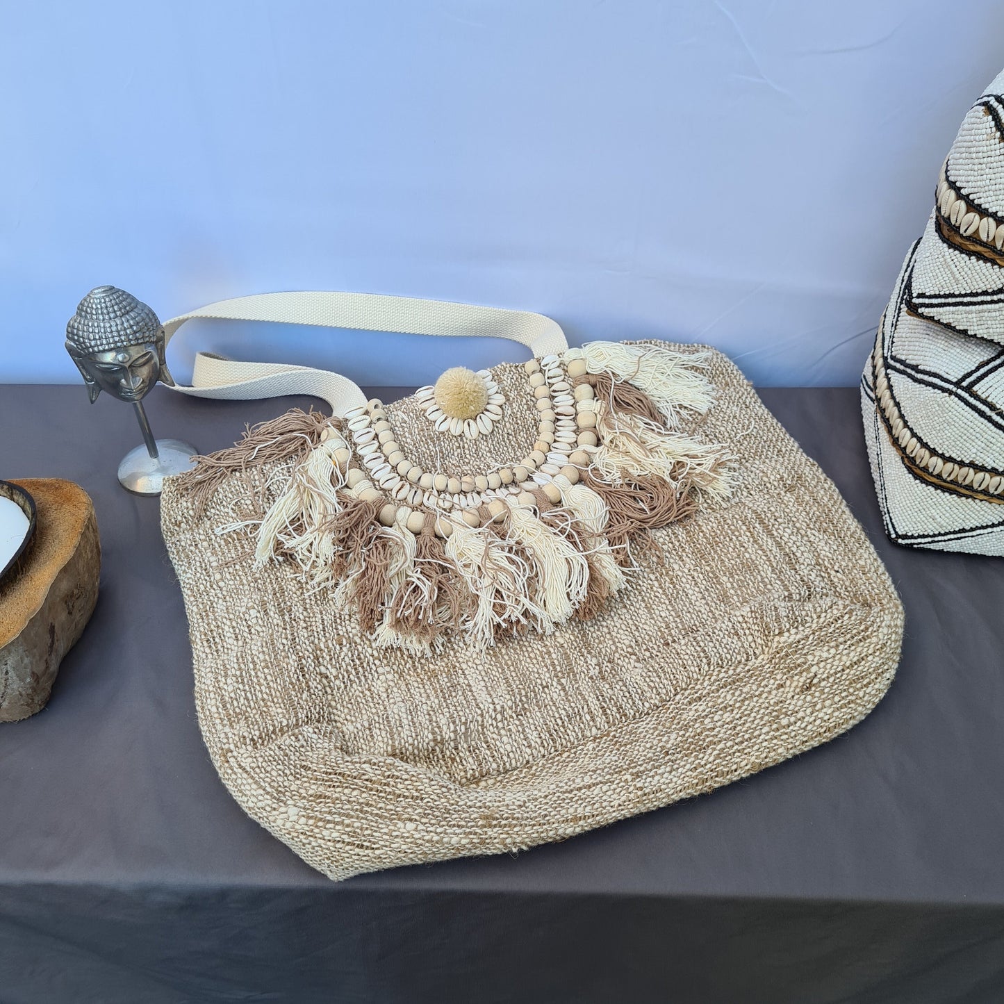 Summer linen beach bag wicker bali bag handbag shoulder bag hand basket woven bag purse case pouch satchel sac agel seagrass macrame