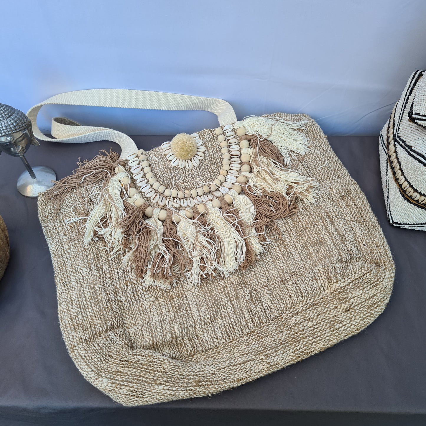Summer linen beach bag wicker bali bag handbag shoulder bag hand basket woven bag purse case pouch satchel sac agel seagrass macrame