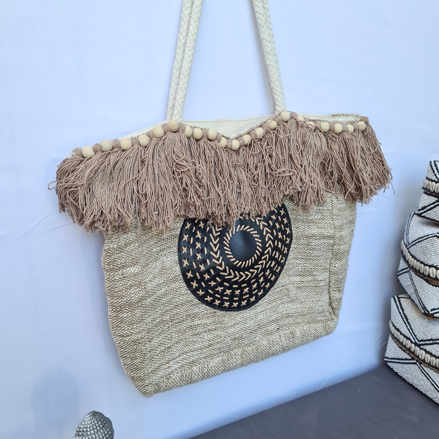 Linen wicker bag bali summer beach bag handbag shoulder bag hand basket woven bag purse case pouch satchel sac agel seagrass macrame