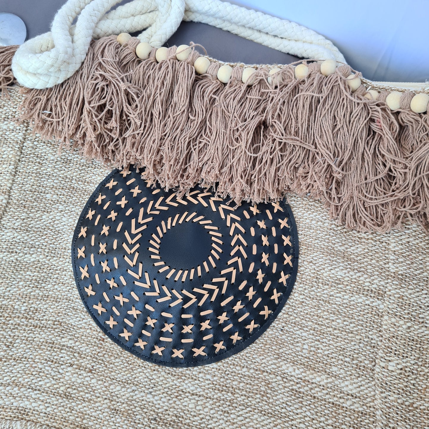 Linen wicker bag bali summer beach bag handbag shoulder bag hand basket woven bag purse case pouch satchel sac agel seagrass macrame