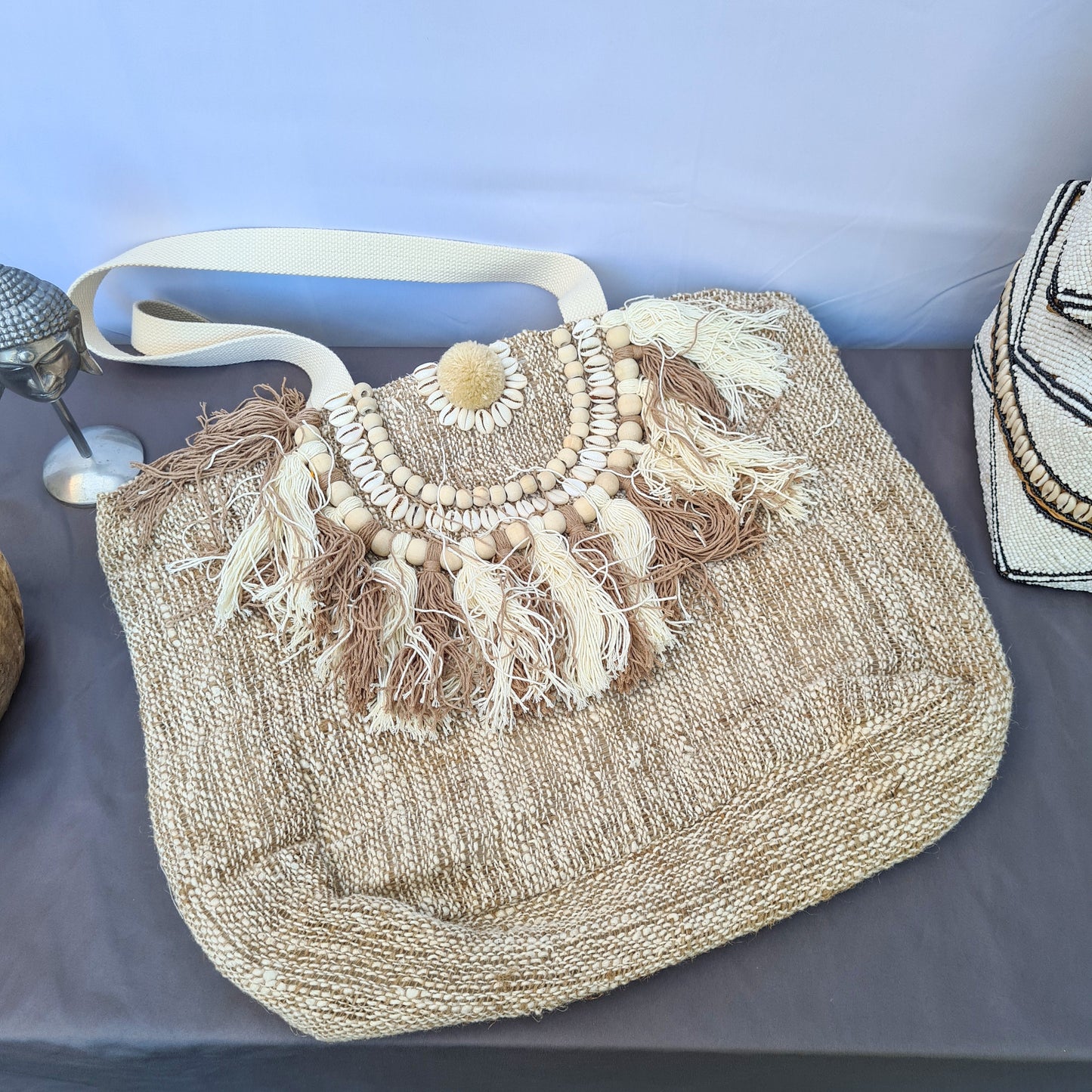 Summer linen beach bag wicker bali bag handbag shoulder bag hand basket woven bag purse case pouch satchel sac agel seagrass macrame